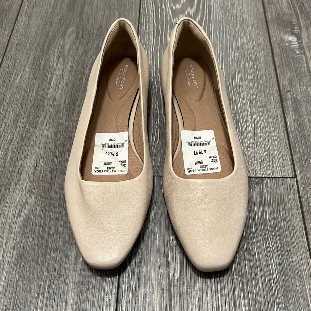 RockPort Flat Shoes TotalMotion - Cream Color - Size 9M